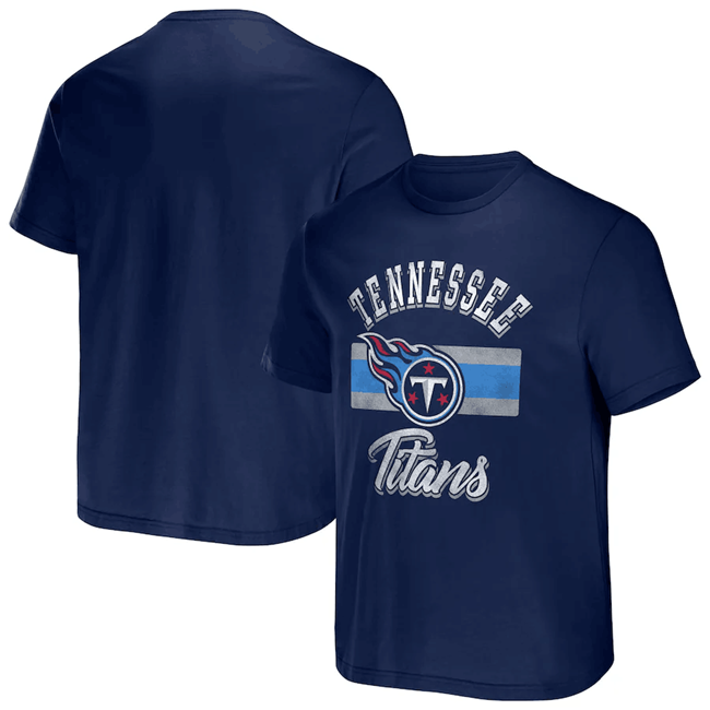 Men's Navy Tennessee Titans X Darius Rucker Collection Stripe T-Shirt